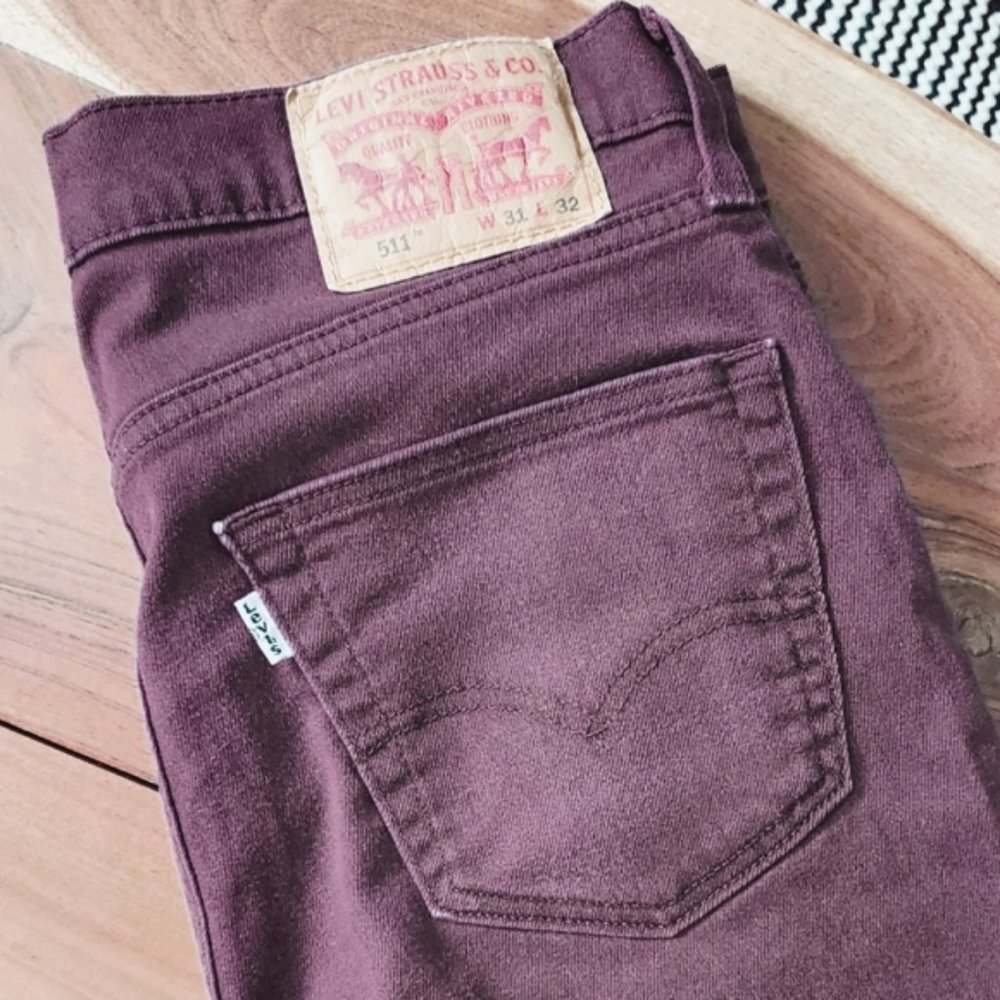 SOLD- LEVI'S 511 Men's Slim Fit Jeans- Rare- 31/32 (31/30 true fit) - Picture 10 of 16